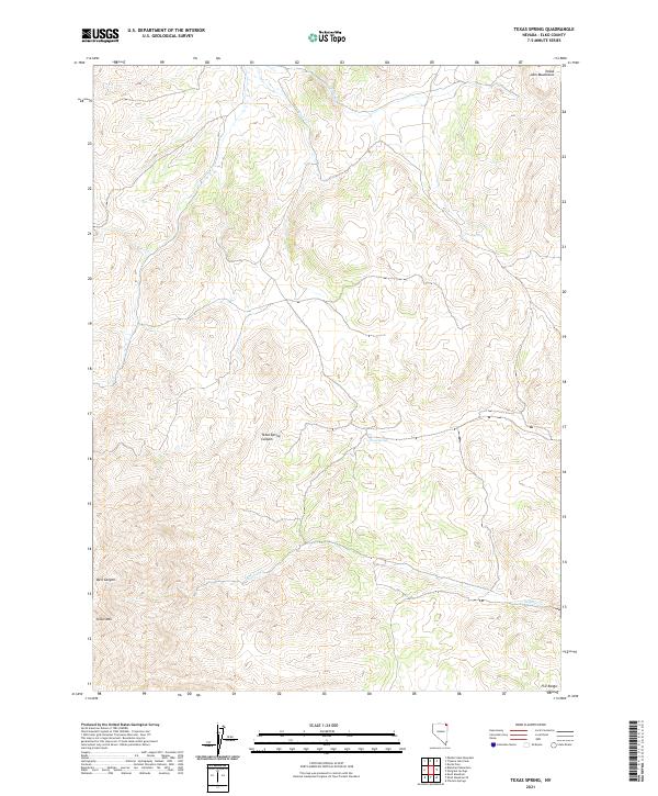 Texas Spring 2021 topographic map thumbnail