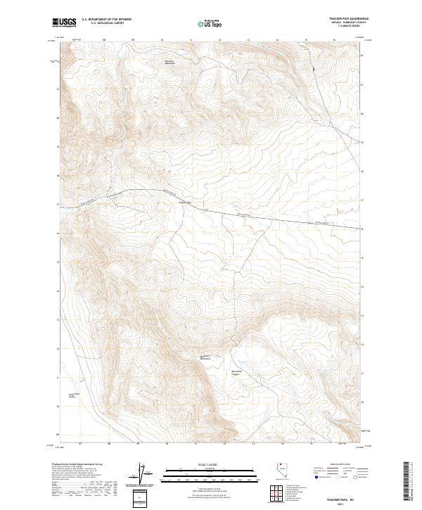 Thacker Pass 2021 topographic map thumbnail