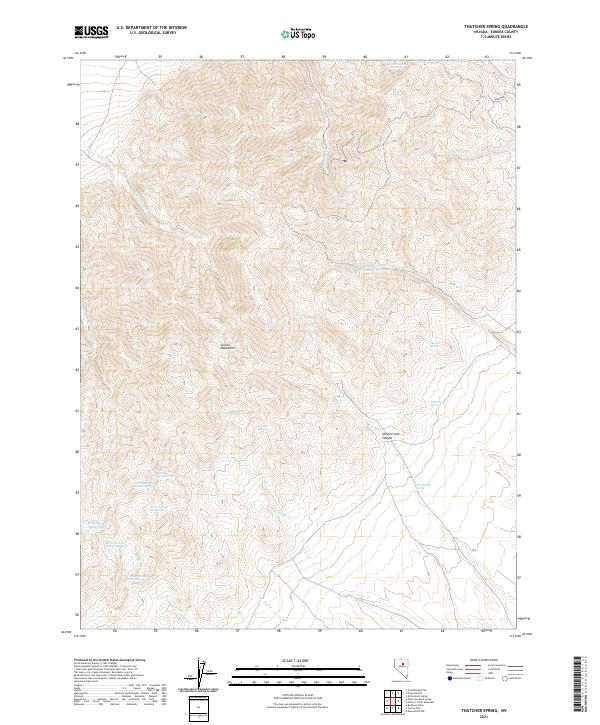 Thatcher Spring 2021 topographic map thumbnail