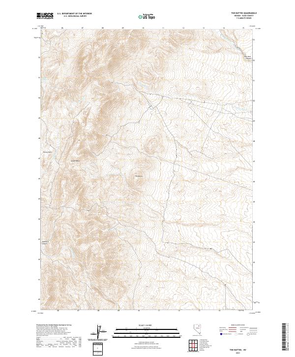 The Buttes topographic map thumbnail