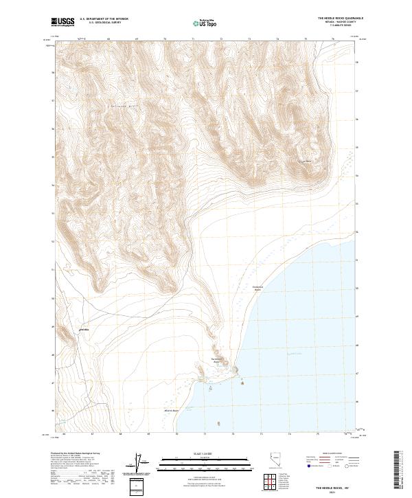 The Needle Rocks 2021 topographic map thumbnail