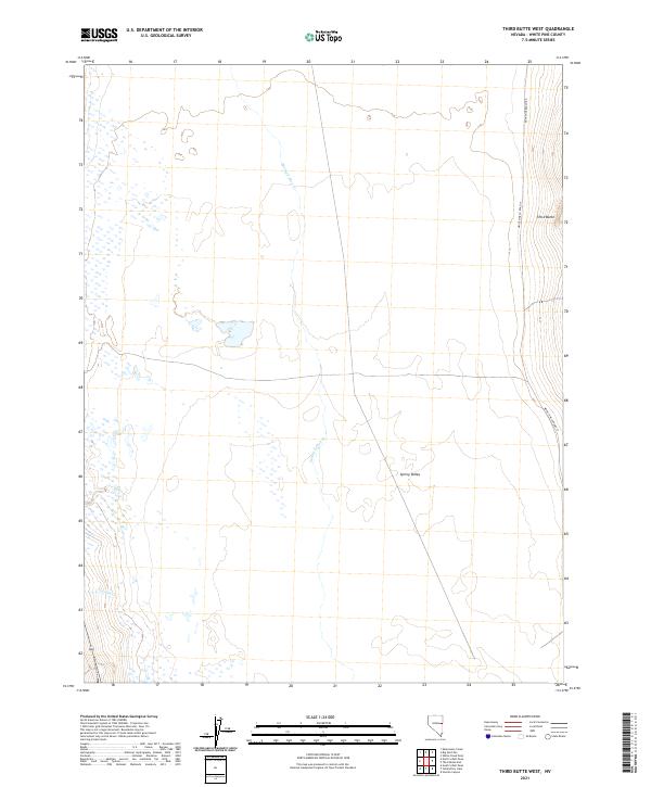 Third Butte West 2021 topographic map thumbnail