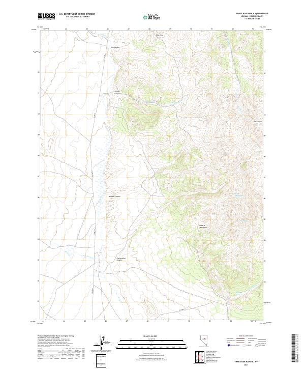 Three Bar Ranch 2021 topographic map thumbnail