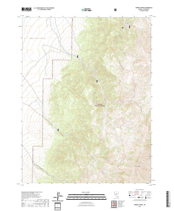 Tierney Creek topographic map thumbnail