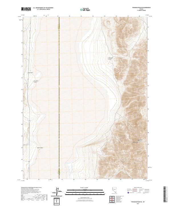 Tohakum Peak NE topographic map thumbnail