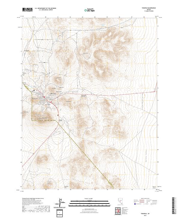 Tonopah topographic map thumbnail