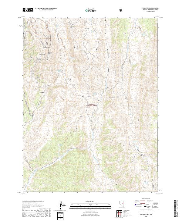Treasure Hill 2021 topographic map thumbnail