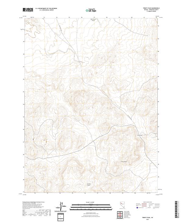 Trinity Pass 2021 topographic map thumbnail