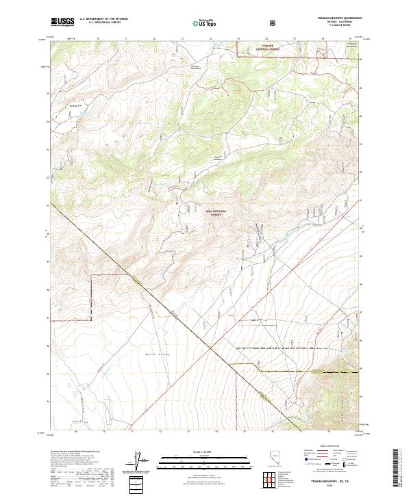 Truman Meadows topographic map thumbnail