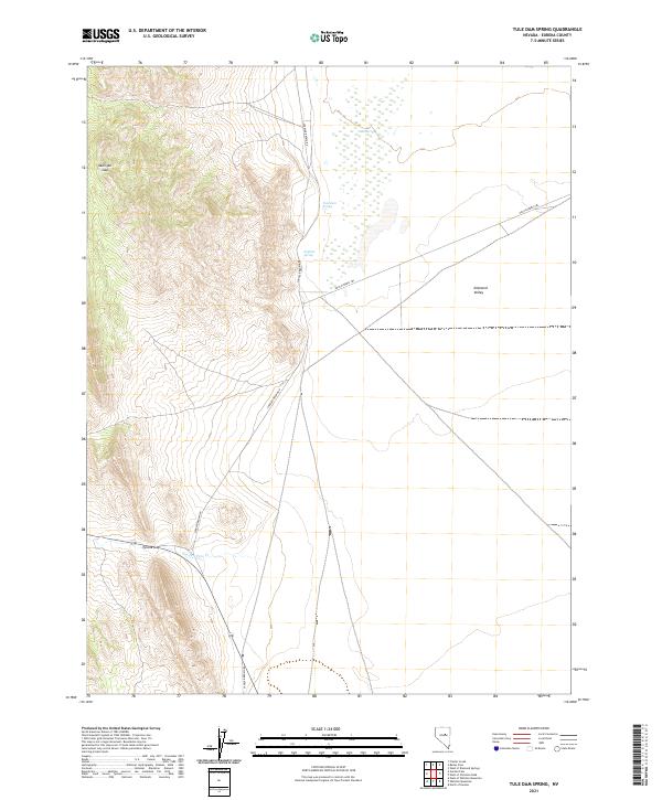 Tule Dam Spring 2021 topographic map thumbnail