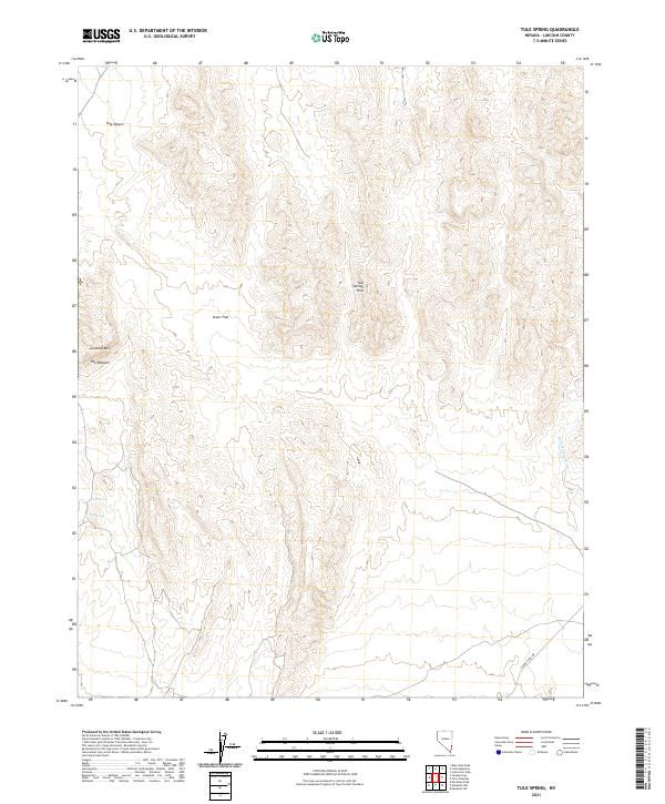 Tule Spring 2021 topographic map thumbnail