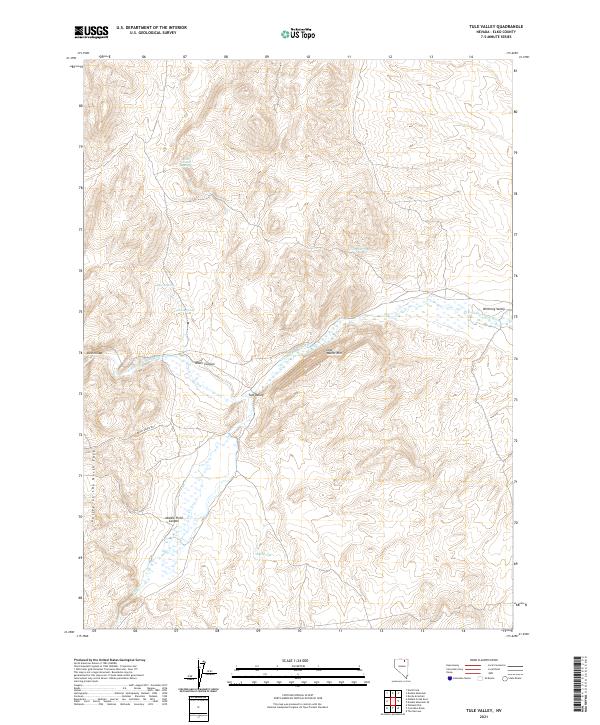 Tule Valley 2021 topographic map thumbnail