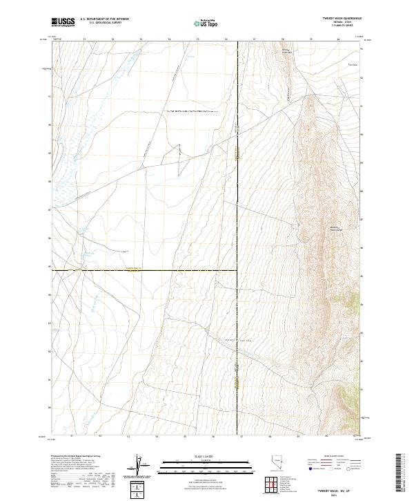 Tweedy Wash 2021 topographic map thumbnail