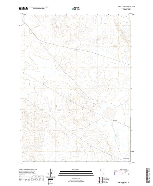 Twelvemile Flat topographic map thumbnail