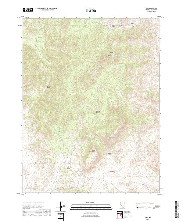 Tybo 2021 topographic map thumbnail