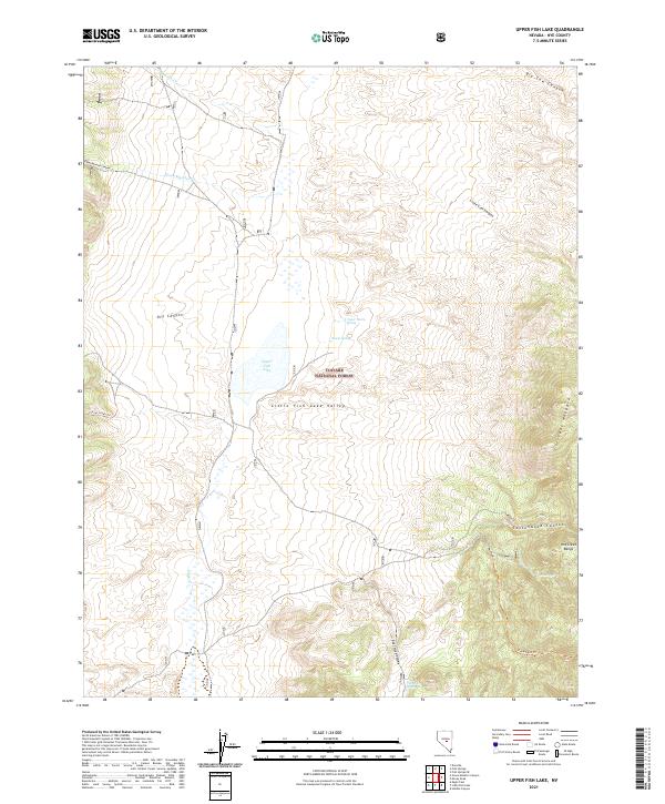 Upper Fish Lake 2021 topographic map thumbnail