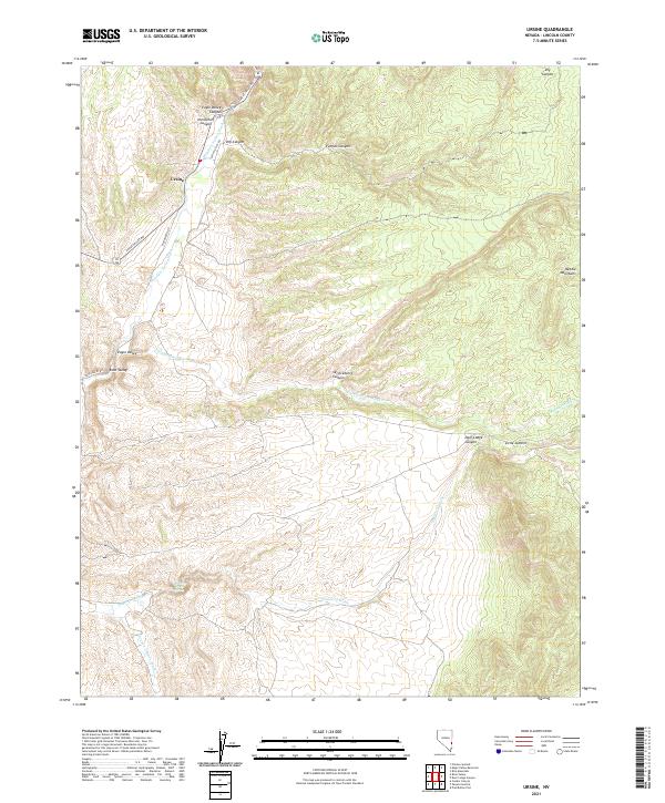 Ursine 2021 topographic map thumbnail