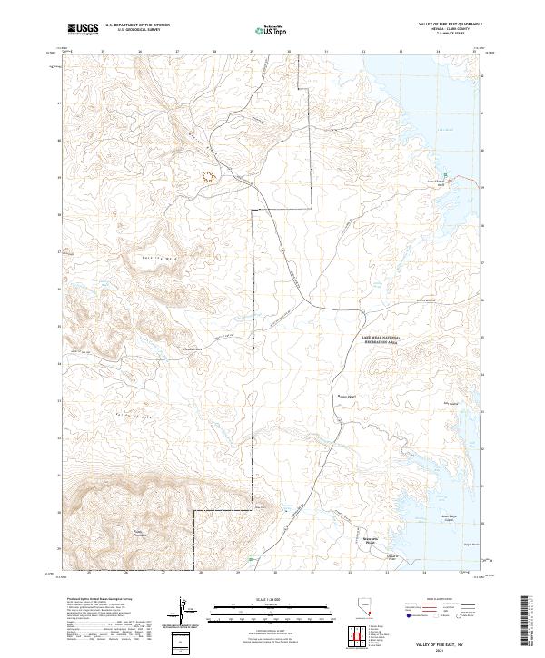Valley of Fire East topographic map thumbnail