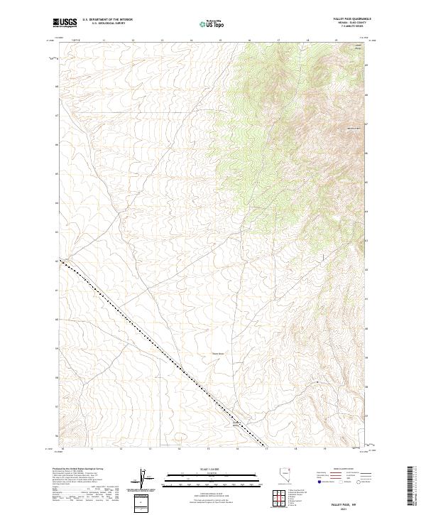 Valley Pass 2021 topographic map thumbnail