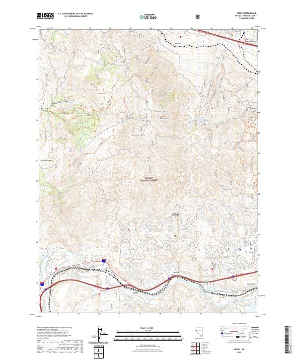 Verdi topographic map thumbnail