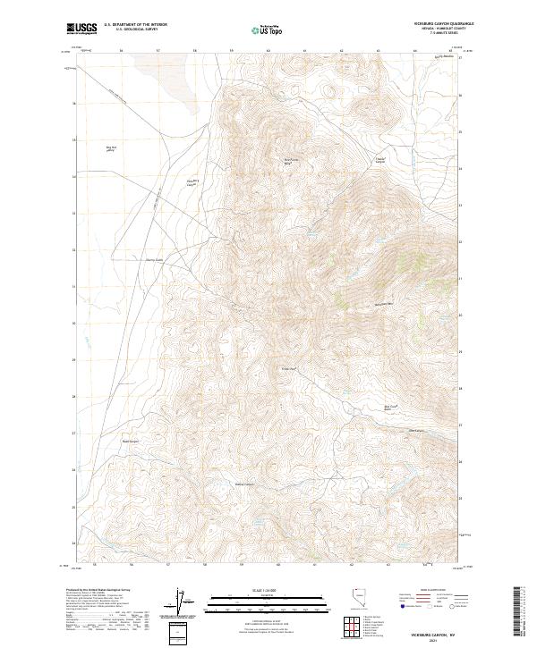 Vicksburg Canyon topographic map thumbnail