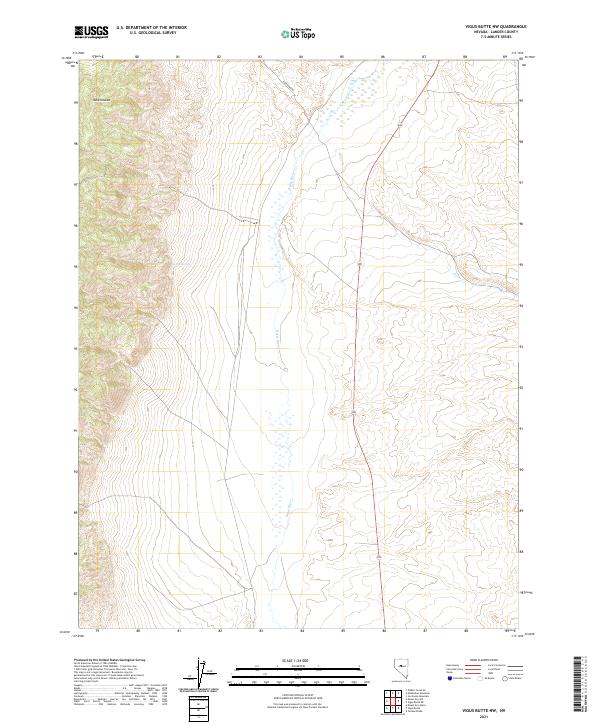 Vigus Butte NW topographic map thumbnail