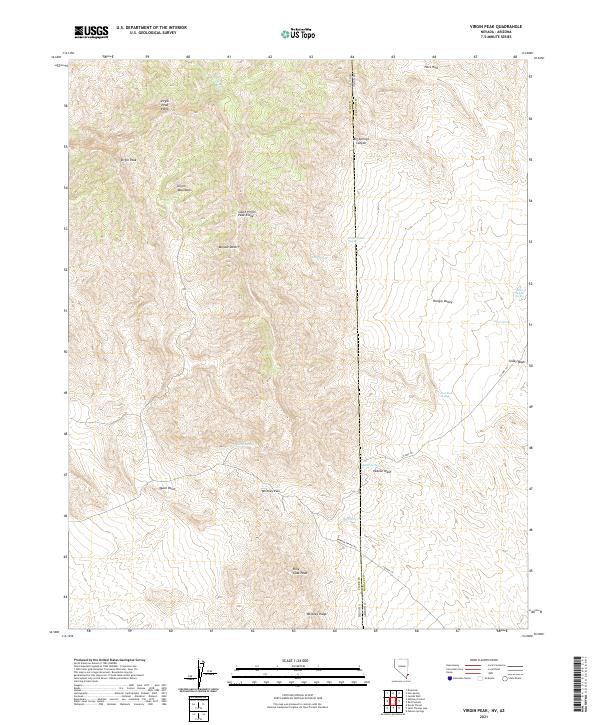 Virgin Peak 2021 topographic map thumbnail