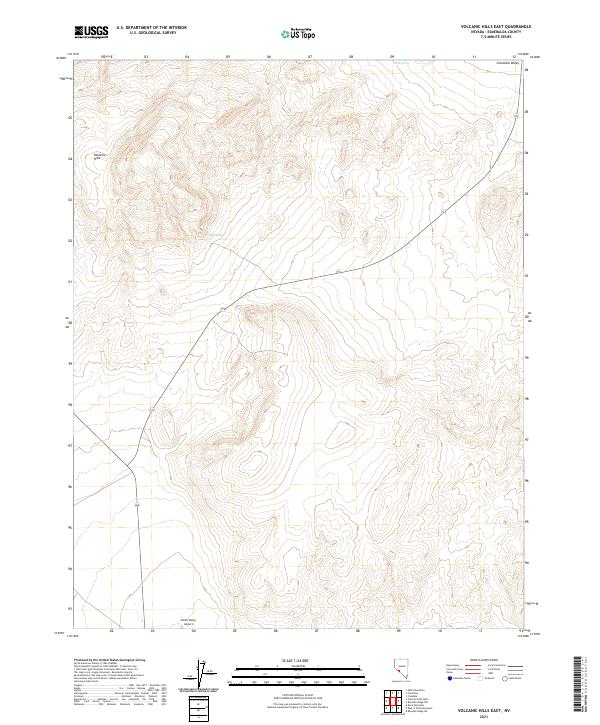 Volcanic Hills East topographic map thumbnail