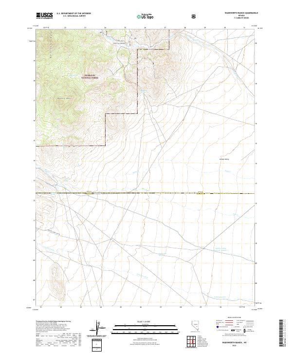 Wadsworth Ranch 2021 topographic map thumbnail