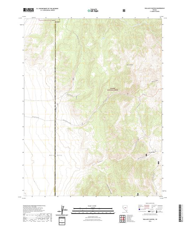 Wallace Canyon topographic map thumbnail