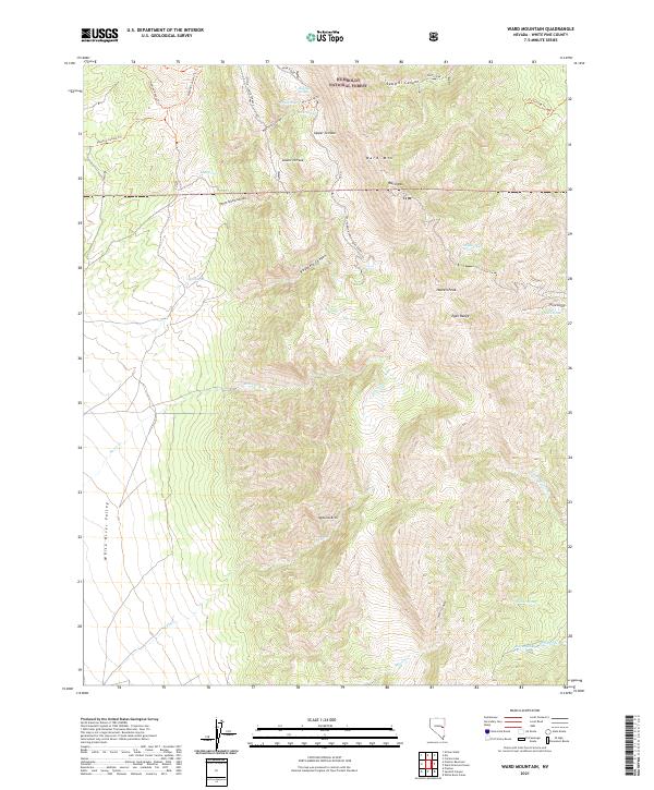 Ward Mountain 2021 topographic map thumbnail