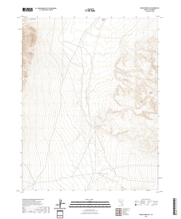 Warm Springs SE 2021 topographic map thumbnail