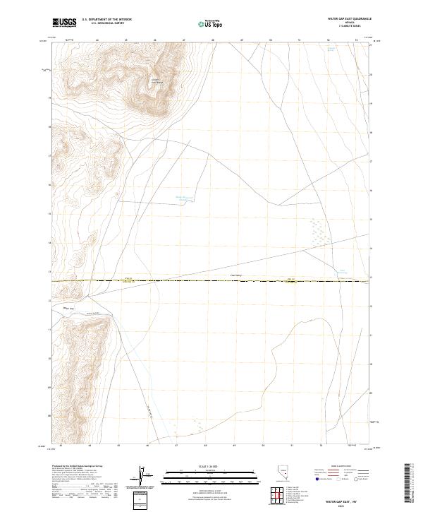 Water Gap East 2021 topographic map thumbnail
