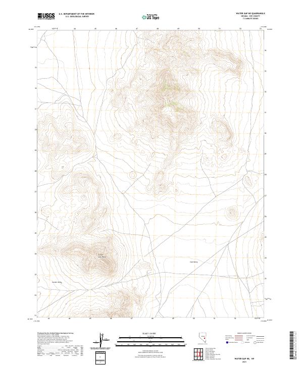 Water Gap NE 2021 topographic map thumbnail