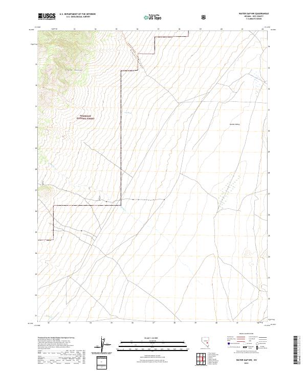 Water Gap NW topographic map thumbnail