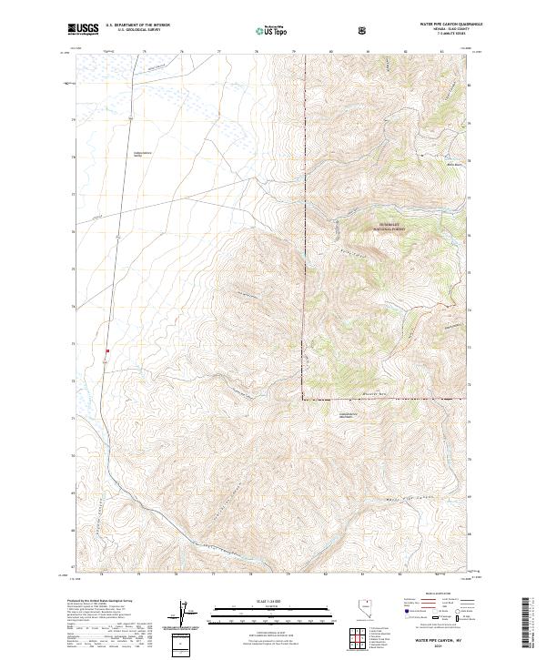 Water Pipe Canyon topographic map thumbnail