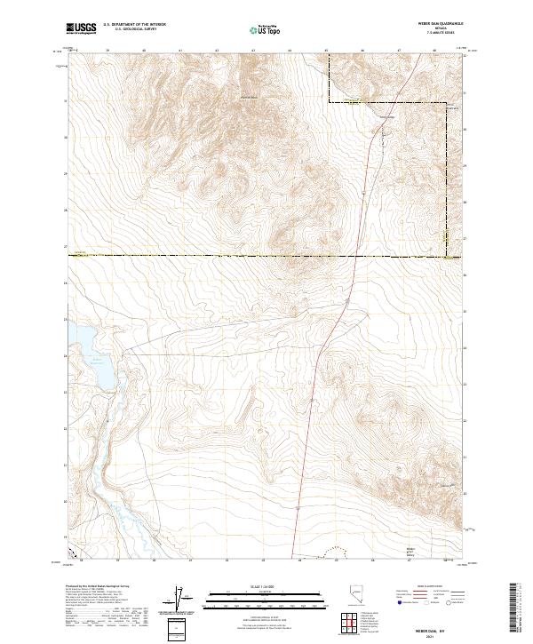Weber Dam 2021 topographic map thumbnail