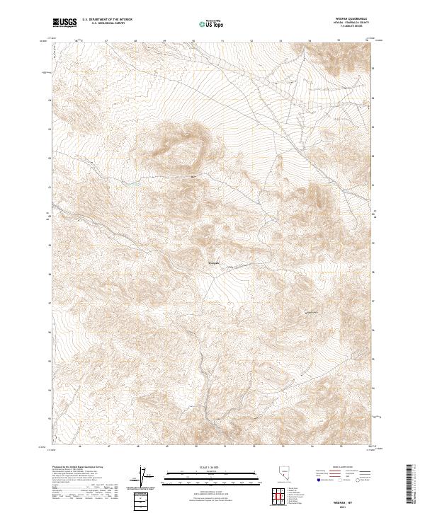 Weepah 2021 topographic map thumbnail