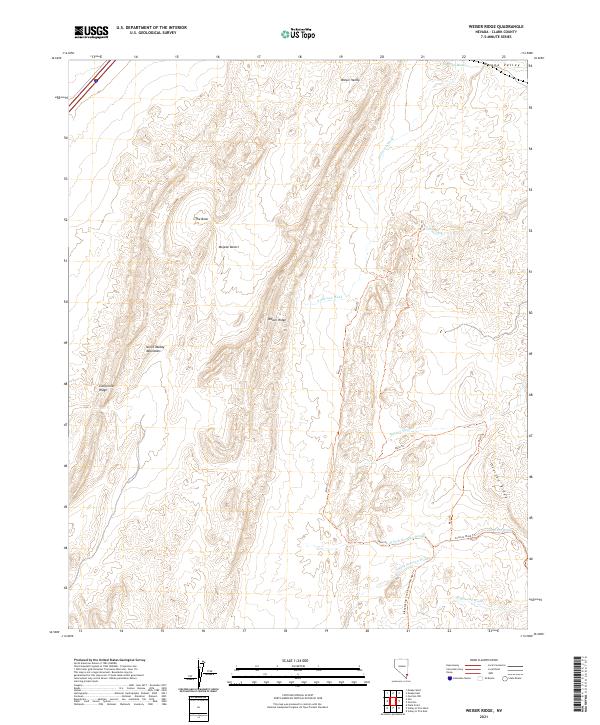 Weiser Ridge topographic map thumbnail