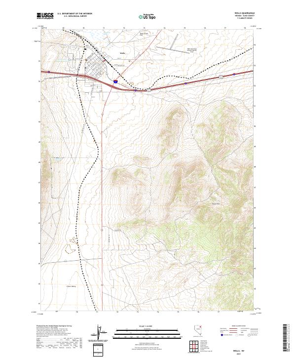 Wells 2021 topographic map thumbnail
