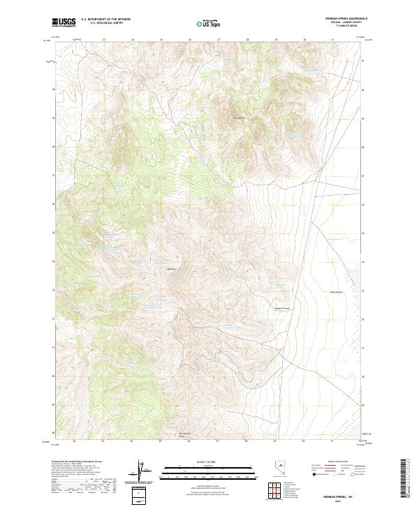Wenban Spring topographic map thumbnail
