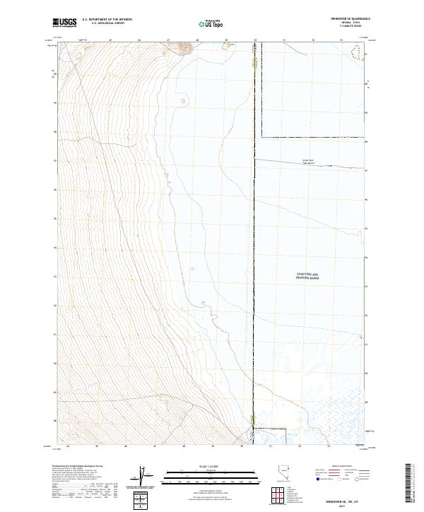 Wendover SE topographic map thumbnail