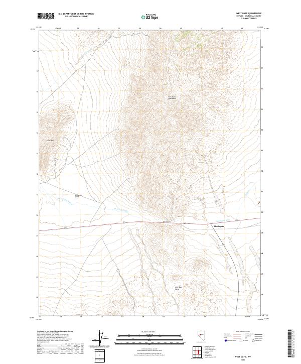 West Gate 2021 topographic map thumbnail