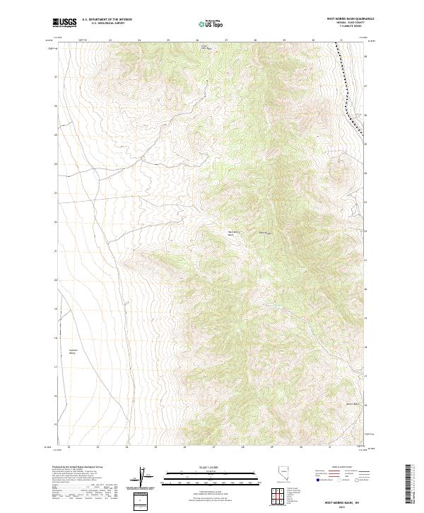 West Morris Basin 2021 topographic map thumbnail