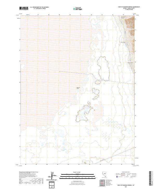 West of Diamond Springs topographic map thumbnail