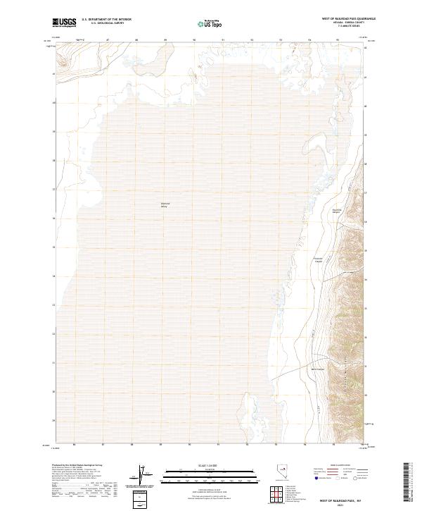 West of Railroad Pass topographic map thumbnail