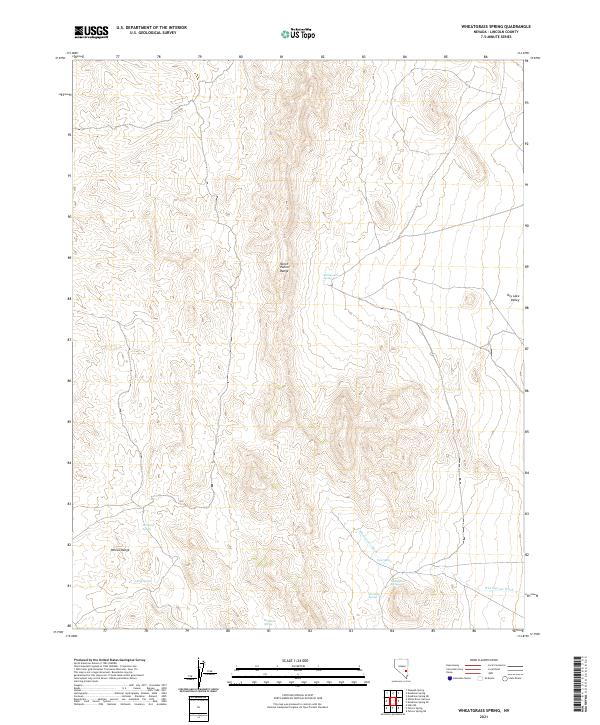 Wheatgrass Spring 2021 topographic map thumbnail