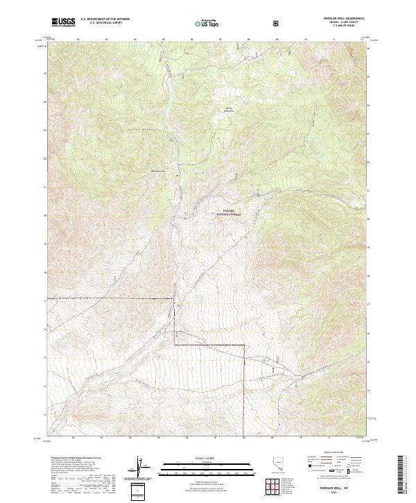Wheeler Well 2021 topographic map thumbnail
