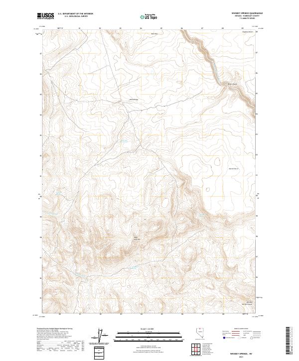 Whiskey Springs topographic map thumbnail
