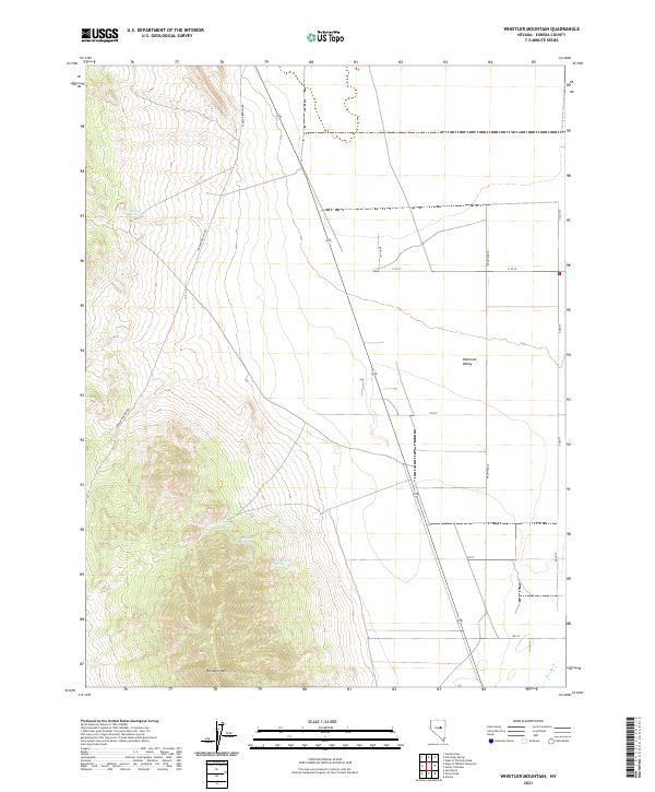 Whistler Mountain 2021 topographic map thumbnail